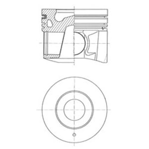 Pistão KOLBENSCHMIDT 41 643 600