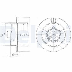Disco de freno DELPHI BG3230