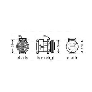 Compressor, ar condicionado AVA COOLING JEAK034