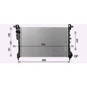 Arrefecedor do motor AVA COOLING FT2469