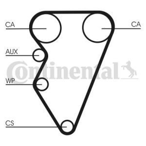 Pompa dell'acqua + kit cinghia di distribuzione CONTITECH CT708WP1