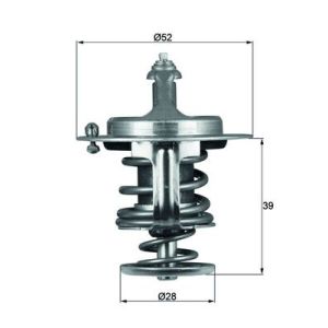 Thermostat (liquide de refroidissement) BEHR MAHLE TX 71 82D