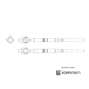 Barre d'accouplement BLUE PRINT ADBP870071
