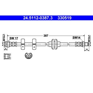 Bremsschlauch ATE 24.5112-0387.3