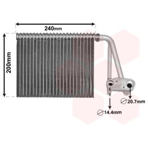 Höyrystin, ilmastointilaite VAN WEZEL 4300V566