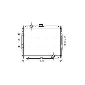 Arrefecedor do motor AVA COOLING HY2108