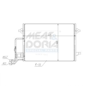 A/C-kondensor MEAT & DORIA 991158