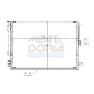 Kondensator, Klimaanlage MEAT & DORIA 991198