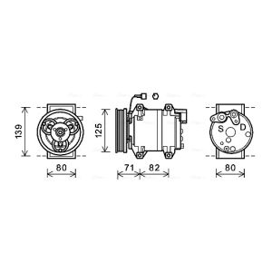 Compressor, ar condicionado AVA COOLING DNK377