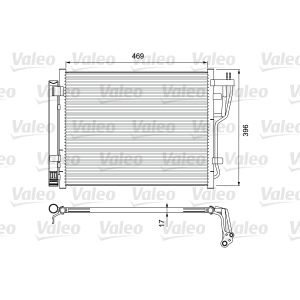 Kondensator, Klimaanlage VALEO 814070