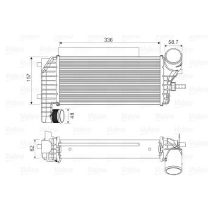 Ladeluftkühler VALEO 818604