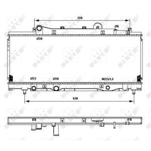 Radiateur, refroidissement du moteur NRF 53202