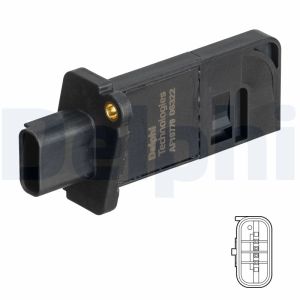 Sensor de caudal de ar de massa DELPHI AF10779-12B1