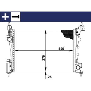 Arrefecedor do motor MAHLE CR 773 000S