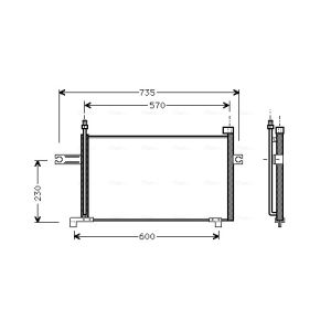 Kondensator, Klimaanlage AVA COOLING DN5194
