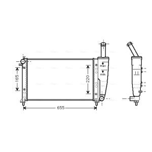 Arrefecedor do motor AVA COOLING FTA2218