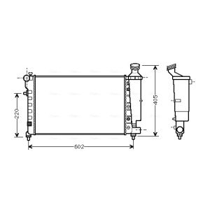 Arrefecedor do motor AVA COOLING CNA2196