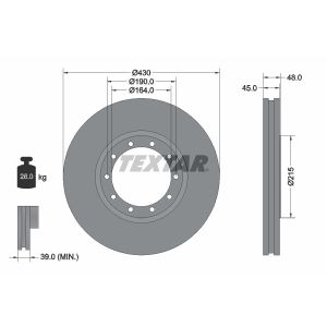 Bremsscheibe TEXTAR 93193500