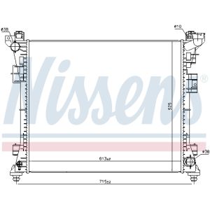 Radiator, motorkoeling NISSENS 61034