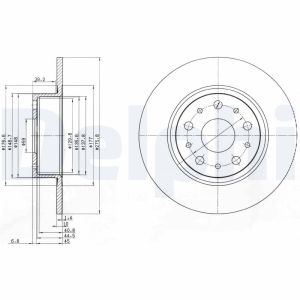 Disco de freno DELPHI BG3076
