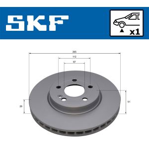 Bremsscheibe SKF VKBD 81382 V1
