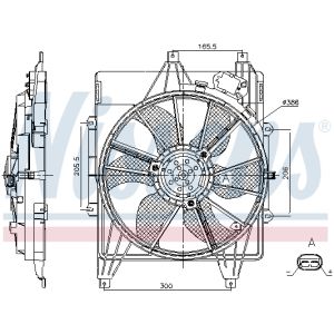 Ventilador, refrigeración de motor NISSENS 85882