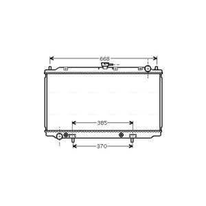 Arrefecedor do motor AVA COOLING DN2222