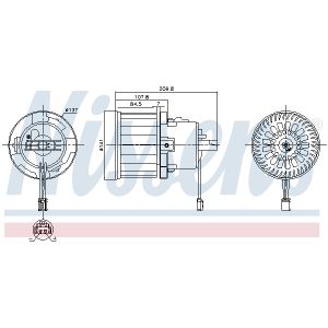 Binnenventilator NISSENS 87610