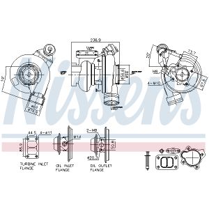 Turbocharger NISSENS 93757