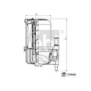 Filtro combustible FEBI BILSTEIN 179946