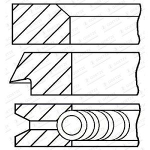 Set di anelli per pistoni GOETZE 08-106507-00