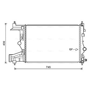 Arrefecedor do motor AVA COOLING OLA2487