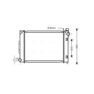 Arrefecedor do motor AVA COOLING AU2164