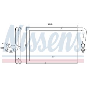 Verdampfer, Klimaanlage NISSENS 92337