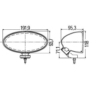 Fanale di guida HELLA 1FB 007 892-071