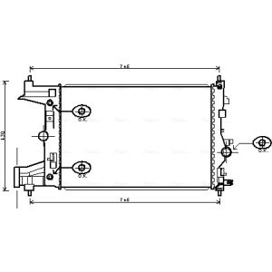 Raffreddatore motore AVA COOLING OLA2545