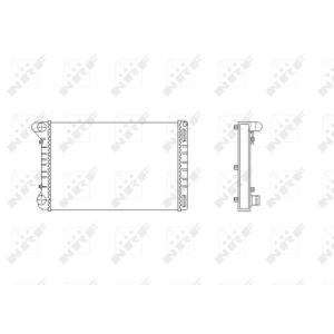 Radiator, motorkoeling NRF 53665