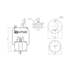 Federbalg, Luftfederung FEBI BILSTEIN 47549