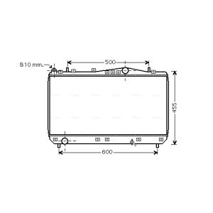 Arrefecedor do motor AVA COOLING DWA2052