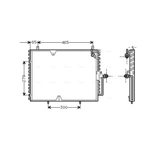 Condensador, sistema de ar condicionado AVA COOLING MS5170