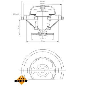 Termostaatti, jäähdytysneste EASY FIT NRF 725072