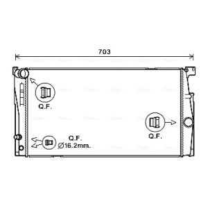 Arrefecedor do motor AVA COOLING BW2549