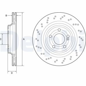 Disco de freno DELPHI BG4920C