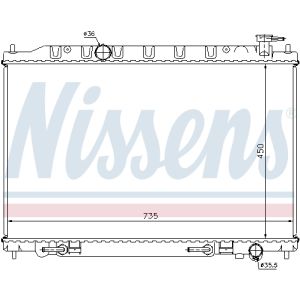 Radiator, motorkoeling NISSENS 68712