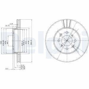 Disque de frein DELPHI BG2615