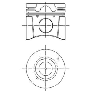 Pistão KOLBENSCHMIDT 99 418 600