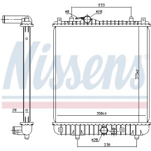 Radiator, motorkoeling NISSENS 630787