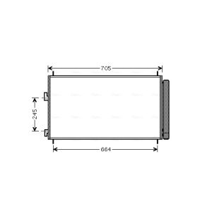 A/C-kondensor AVA COOLING TO5410D