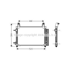 Condensor, airconditioning AVA COOLING DW5081D