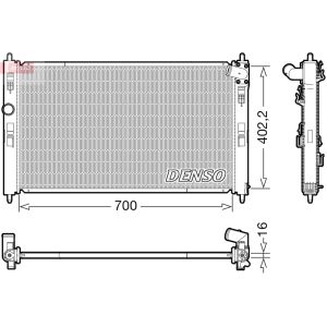 Jäähdytin, moottorin jäähdytys DENSO DRM45050